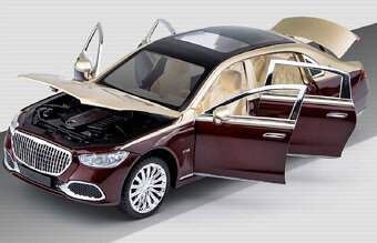 Modely 1:24 rozprodám sbírku nádherných Mercedesů v kovu - 11