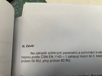 Trezor SAFESIA železobetonový, 2. bezp. třída 15.000 kč - 11