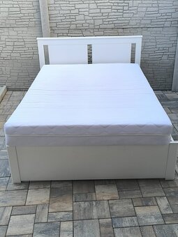 Prodám manželskou postel + Matrací 140cm x 200cm - 11
