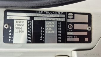 DAF CF 310 FA SPACE CAB EURO 6 - valník s plachtou - 11