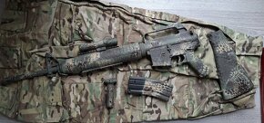 airsoft M16A3 WELL manuál, DIY KRYLON camo příslušenství ABS - 11