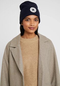 Černá unisex zimní čepice kulich Converse Chuck - 11