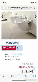 Bidet Duravit Starck 3 Compac, nový - 11