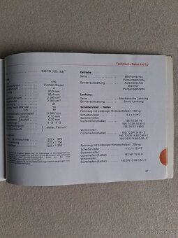 Mercedes Benz W 123 T manual - 11