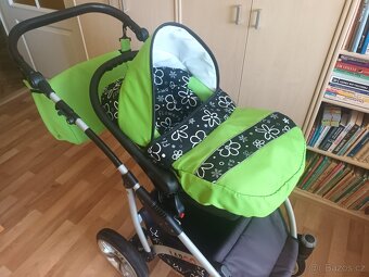 Kočarek Babylux Largo Flowers trojkombinace - 11