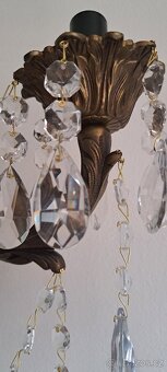 Starožitné velké nástěnné, párové lampy,  1940 - 11