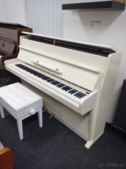 Piano, pianino, klavír bílý Petrof- Forster - 11