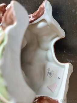 porcelánová sošky cikánky a cikána royal dux bohemia - 11