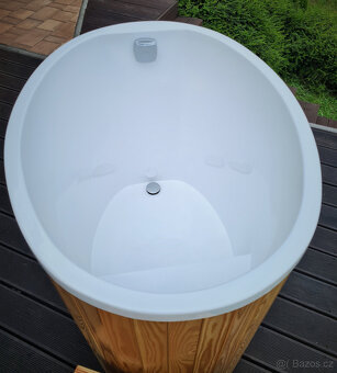 Ochlazovací káď k sauně – top kvalita - modřín - laminát - 11