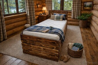 Postele v designu Palet - 11