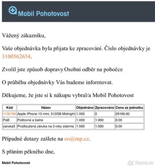 iPhone 13 mini 512GB ČERNÝ/black 93% - kompletní balení - 11