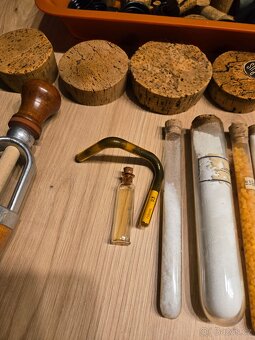 Laboratorní retro skleněná sada - 11