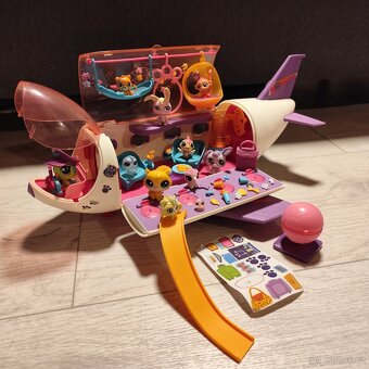 LPS littlest petshop letadlo spousta zvířátek a doplňků - 11