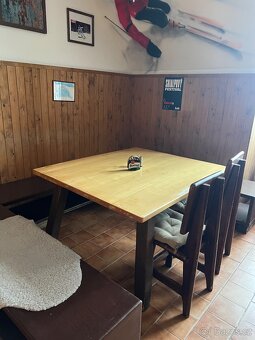 Prodam stoly, lavice a zidle z restaurace - 11