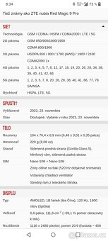 ZTE Nubia Redmagic 9 Pro. 12gb+12gb//256gb. Čierna metalíza. - 11
