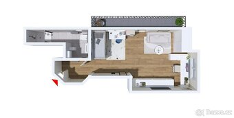 Prodej bytu 1+kk 64 m² Horní Vršava IV, Zlín - 11