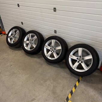 Alu kola Audi, 225/50 R17, zánovní pneu Nexen 8mm - 11