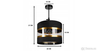 Nástěnné svítidlo černé - nové(mám 6ks) - 11