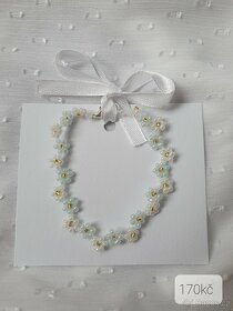 Krásné korálkové šperky, prstýnky, náramky-ruční výroba - 11