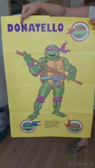 3 x plakátový komiks Želvy Ninja rok 1992 - 11