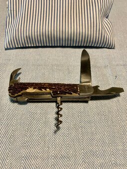 Mikov Fixír – lovecký kapesní nůž s vývrtkou, otvírákem .. - 11