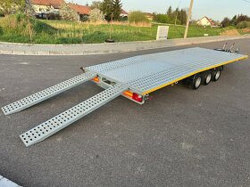 Vlek - auto přepravník 3500kg, 3x náprava, naviják - 11