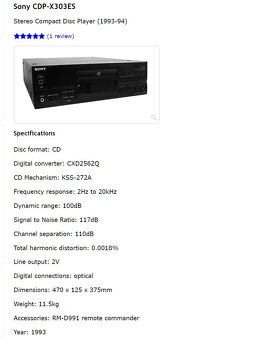 SONY CDP-X303ES Stereo CD Player +DO - 11