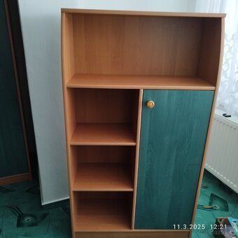 Sestava/nábytek/dětský pokoj, dekor zelená/olše - 11