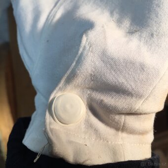 secesní cylindr starý skládací hedvábný klobouk rukavice - 11