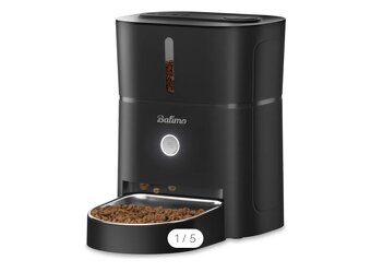 Automatické krmítko pro psy a kočky s časovačem, 3 l, černé - 11