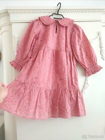 Nepoužité nové šaty Lindex 122 i 128 a 116 kytičky - 11