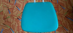 Retro jídlení židle koženka/chrom - sada 3 kusů / barev - 11