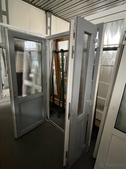 DVOUKŘÍDLÉ PLASTOVÉ DVEŘE SCHUCO SV.ANTHRAZIT 140x218-PLZEŇ - 11