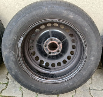 4x plechové disky 5x108 + pneu letní 215/60 R16 - 11