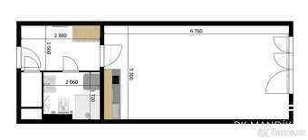 Pronájem byty 1+kk, 33 m2 - Praha - Vysočany, ev.č. 681 - 11
