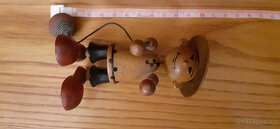 dřevěná figurka - panáček vietnámek/číňánek - 11
