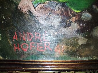 Olej na plátně sig. André Hofer 1890-1974 - 11