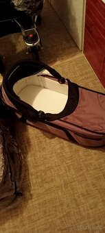 Kočárek TFK pro dvojčata hnědý - 11