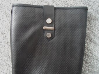 Černé kožené boty kozačky Carini - 39 - 11