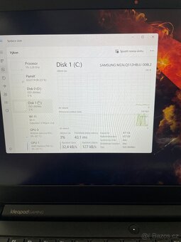 Herní notebook Lenovo- Ryzen 5-5600H- 32RAM- 1T-SSD-512Gb-SS - 11