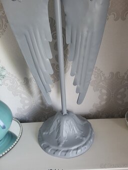SVÍCEN KOVOVÝ- ANDĚLSKÉ KŘÍDLA- KRÁSNÝ- VINTAGE STYL - 11