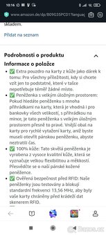 Nová pánská kožená peněženka HEMING - 11