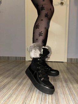 Kožené kotníčkové kozačky /sněhule, Pollonus, vel. 37 - 11