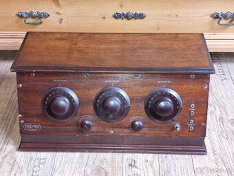 Starožitné rádio Chelsea Super-Five 5, USA, 1925, 5 lampovka - 11
