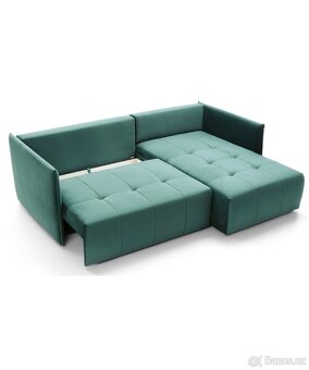 Sedací rohová souprava zelená - 11