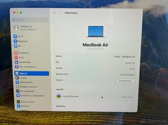 Macbook Air 15.3" (2023) - M2/8GB/256GB/97% BATERIE + ZÁRUK - 11