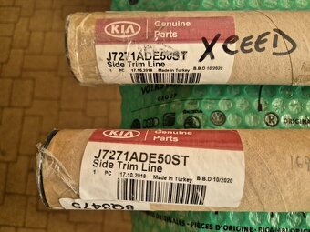 boční dekorativní a ochranné lišty dveří , lesklý chrom Kia - 11