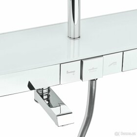 Sprchový systém SAT s vanovým termostatem bílá/chrom SATSSTK - 11