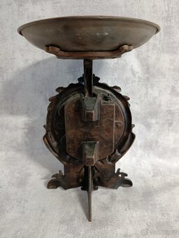 Velmi pěkné jednomiskové 10kg figurální váhy. - 11