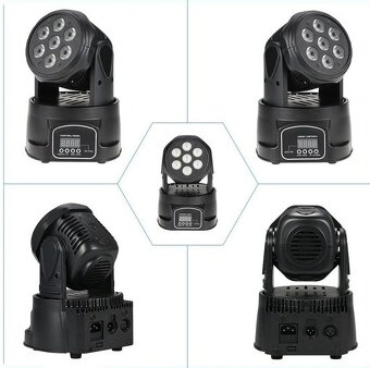 Led D.J technika-Pohyblivé led hlavice--Flower efekt atd - 11